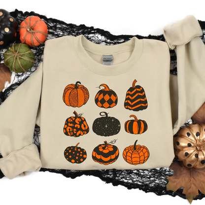 Pumpkins Orange/Black Color with Pocket